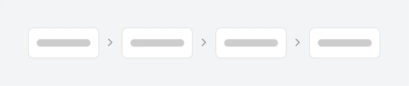 The structured controls reorganized into a guided onboarding sequence